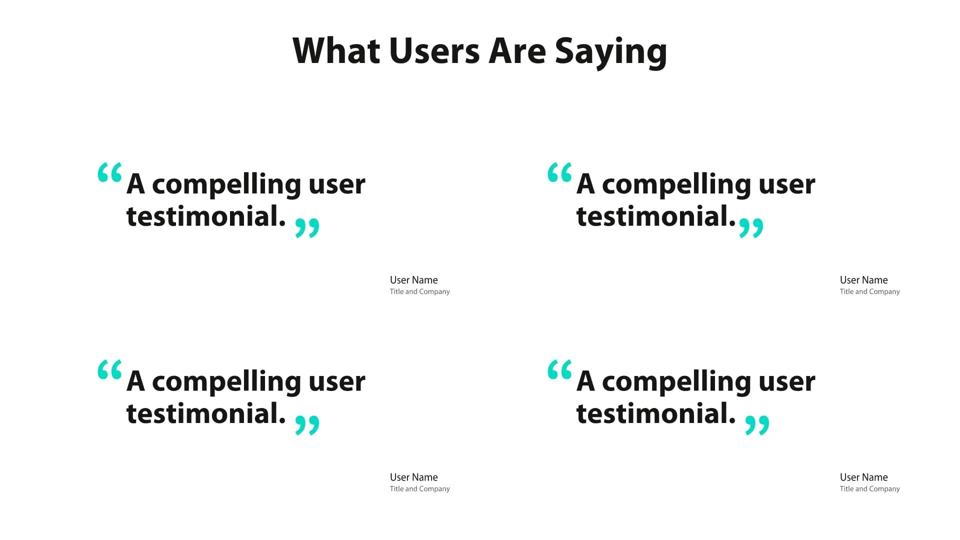 Customer Testimonials